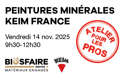 Atelier professionnel : techniques et peintures minérales KEIM