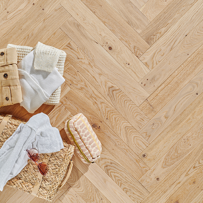 Parquet chêne contrecollé - Bâton rompu – 12 mm